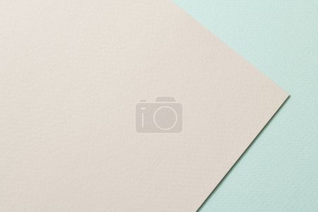 Photo for Rough kraft paper background, paper texture mint beige colors. Mockup with copy space for text - Royalty Free Image