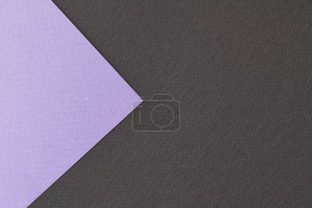 Photo for Rough kraft paper background, paper texture black lilac colors. Mockup with copy space for text - Royalty Free Image