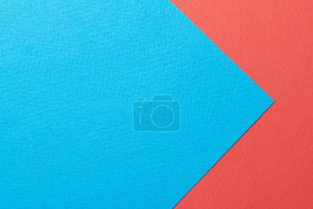 Photo for Rough kraft paper background, paper texture red blue colors. Mockup with copy space for text - Royalty Free Image