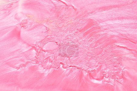 Photo for Multicolored creative abstract background. Pink alcohol ink. Waves, stains, spots and strokes of paint, marble texture - Royalty Free Image
