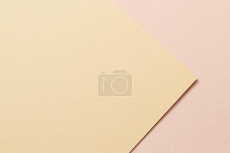 Photo for Rough kraft paper background, paper texture different shades of beige Mockup with copy space for text - Royalty Free Image