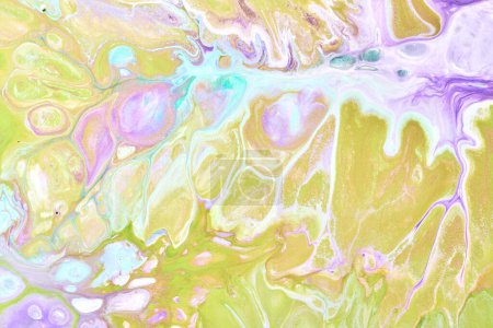 Photo for Abstract versicoloured background. Luxury fluid art. Waves, splashes and blots of acrylic alcohol ink, paints under water. Multicolored marble texture - Royalty Free Image