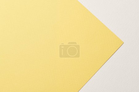 Photo for Rough kraft paper background, paper texture yellow white colors. Mockup with copy space for text - Royalty Free Image