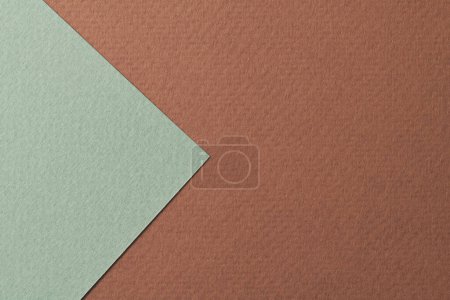 Photo for Rough kraft paper background, paper texture brown blue colors. Mockup with copy space for text - Royalty Free Image