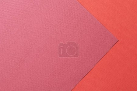 Photo for Rough kraft paper background, paper texture different shades of red. Mockup with copy space for text - Royalty Free Image