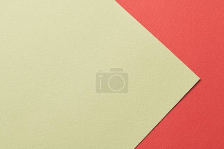 Photo for Rough kraft paper background, paper texture red green colors. Mockup with copy space for text - Royalty Free Image