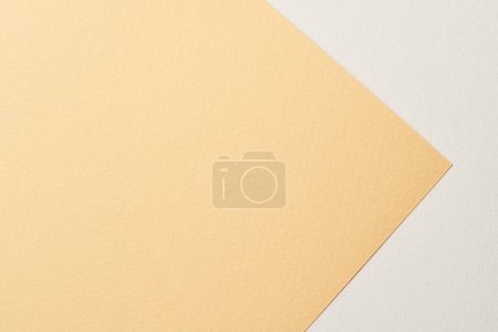 Photo for Rough kraft paper background, paper texture beige sand colors. Mockup with copy space for text - Royalty Free Image