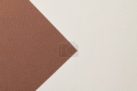 Photo for Rough kraft paper background, paper texture gray brown colors. Mockup with copy space for text - Royalty Free Image