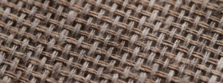 Photo for Linen crumpled texture natural fabric background closeup - Royalty Free Image