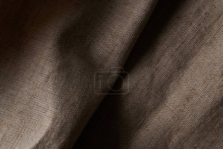 Téléchargez les photos : Linge froissé texture tissu naturel fond gros plan - en image libre de droit