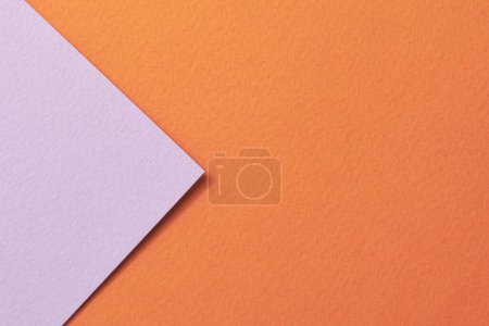 Photo for Rough kraft paper background, paper texture orange lilac colors. Mockup with copy space for text - Royalty Free Image
