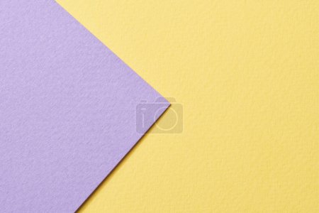 Photo for Rough kraft paper background, paper texture yellow lilac colors. Mockup with copy space for text - Royalty Free Image