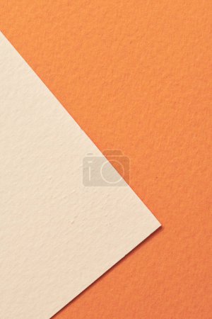 Photo for Rough kraft paper background, paper texture orange beige colors. Mockup with copy space for text - Royalty Free Image