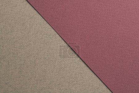 Photo for Rough kraft paper background, paper texture red burgundy gray colors. Mockup with copy space for tex - Royalty Free Image