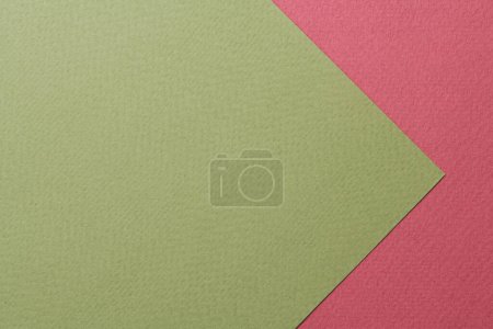 Photo for Rough kraft paper background, paper texture red burgundy green colors. Mockup with copy space for tex - Royalty Free Image