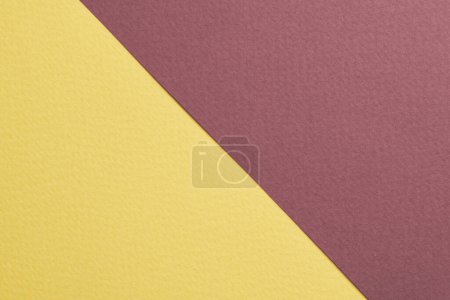 Photo for Rough kraft paper background, paper texture red burgundy yellow colors. Mockup with copy space for tex - Royalty Free Image