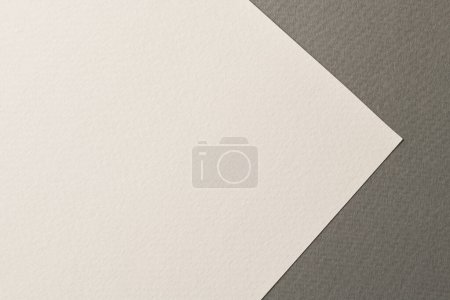 Photo for Rough kraft paper background, paper texture different shades of grey. Mockup with copy space for tex - Royalty Free Image
