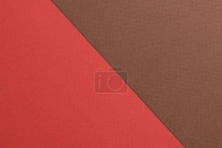 Photo for Rough kraft paper background, paper texture brown red colors. Mockup with copy space for tex - Royalty Free Image