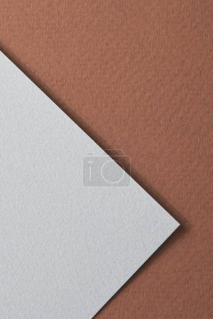 Photo for Rough kraft paper background, paper texture brown gray colors. Mockup with copy space for tex - Royalty Free Image