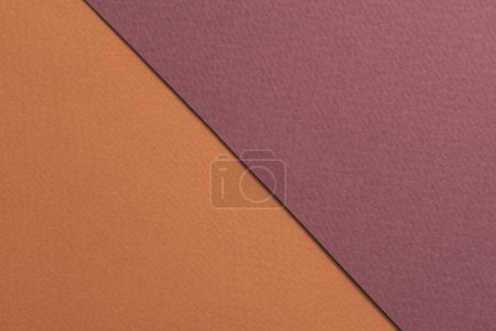 Photo for Rough kraft paper background, paper texture red burgundy brown colors. Mockup with copy space for tex - Royalty Free Image