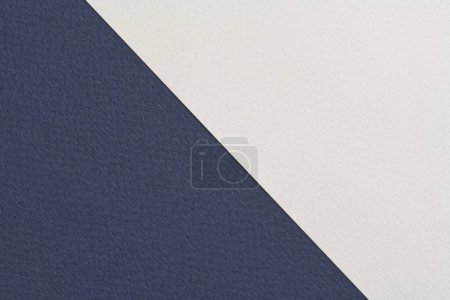 Photo for Rough kraft paper background, paper texture white blue colors. Mockup with copy space for tex - Royalty Free Image