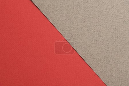 Photo for Rough kraft paper background, paper texture gray red colors. Mockup with copy space for tex - Royalty Free Image