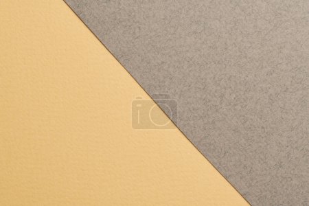 Photo for Rough kraft paper background, paper texture gray beige colors. Mockup with copy space for tex - Royalty Free Image