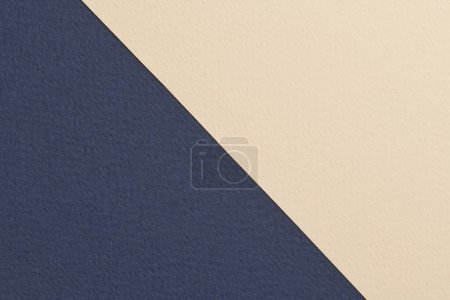Photo for Rough kraft paper background, paper texture beige blue colors. Mockup with copy space for tex - Royalty Free Image