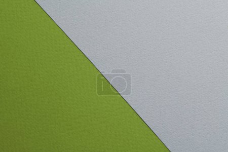 Téléchargez les photos : Rough kraft paper background, paper texture gray green colors. Mockup with copy space for tex - en image libre de droit