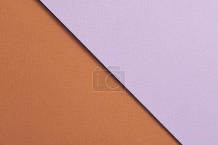 Foto de Rough kraft paper background, paper texture lilac brown colors. Mockup with copy space for tex - Imagen libre de derechos