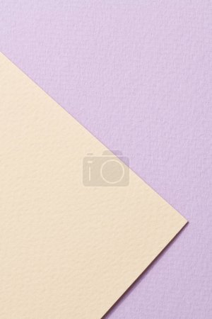 Photo for Rough kraft paper background, paper texture lilac beige colors. Mockup with copy space for tex - Royalty Free Image