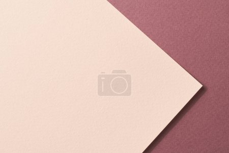 Photo for Rough kraft paper background, paper texture red burgundy beige colors. Mockup with copy space for tex - Royalty Free Image