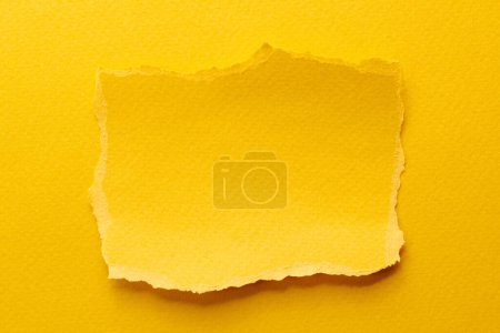 Foto de Collage de arte de piezas de papel rasgado con bordes rotos. Colección de notas pegajosas colores amarillos, fragmentos de páginas de cuaderno. Fondo abstracto - Imagen libre de derechos