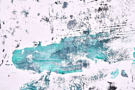 Foto de Fondo verde abstracto. collage arte tinta acuarela. Manchas, manchas y pinceladas de dolor acrílico - Imagen libre de derechos