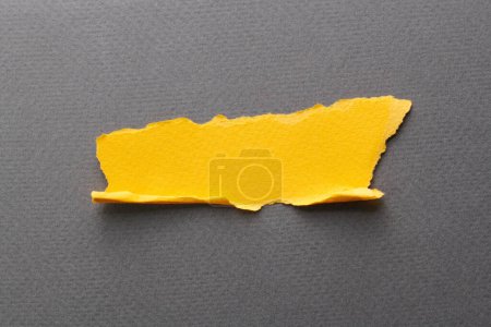 Photo for Art collage of pieces of ripped paper with torn edges. Sticky notes collection yellow gray colors, shreds of notebook pages. Abstract backgroun - Royalty Free Image