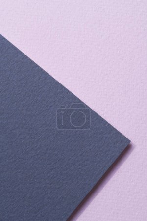 Photo for Rough kraft paper background, paper texture lilac blue colors. Mockup with copy space for tex - Royalty Free Image