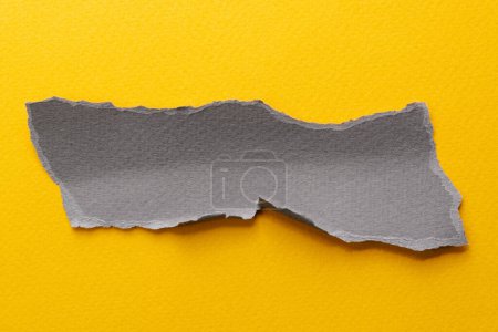 Photo for Art collage of pieces of ripped paper with torn edges. Sticky notes collection yellow gray colors, shreds of notebook pages. Abstract backgroun - Royalty Free Image