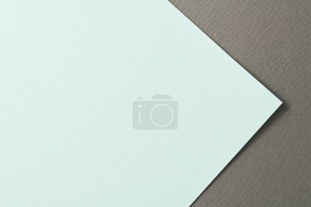 Foto de Fondo de papel kraft áspero, textura de papel gris colores azules. Burla con espacio de copia para tex - Imagen libre de derechos