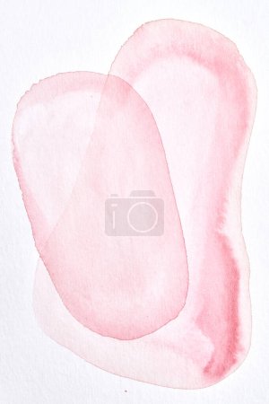 Foto de Fondo rosa abstracto. collage arte tinta acuarela. Manchas, manchas y pinceladas de dolor acrílico - Imagen libre de derechos
