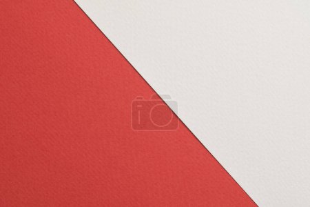 Photo for Rough kraft paper background, paper texture white red colors. Mockup with copy space for tex - Royalty Free Image