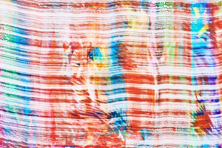 Foto de Pinceladas multicolor fondo abstracto. Colorido patrón de manchas y manchas de tinta acrílica, impresión de papel pintado, arte fluido. Fondo creativo, explosión de pintura - Imagen libre de derechos