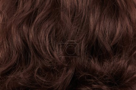Photo for Close-up view of natural shiny hair, bunch of dark - Royalty Free Image