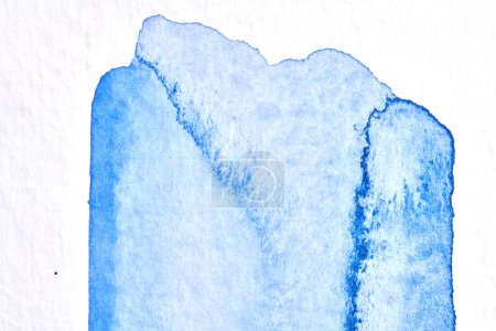 Foto de Fondo azul abstracto. collage arte tinta acuarela. Manchas, manchas y pinceladas de dolor acrílico - Imagen libre de derechos