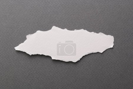 Photo for Art collage of pieces of ripped paper with torn edges. Sticky notes collection gray white colors, shreds of notebook pages. Abstract backgroun - Royalty Free Image