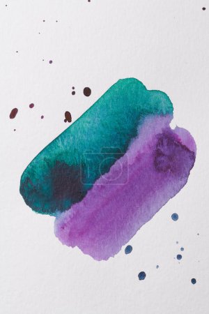 Téléchargez les photos : Abstrait violet vert aquarelle texture fond. Motif créatif pour carte d'invitation à l'impression, carte postale. Affiche de dessin, papier peint coloré - en image libre de droit