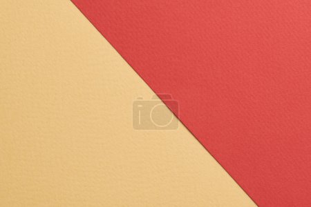 Photo for Rough kraft paper background, paper texture beige red colors. Mockup with copy space for tex - Royalty Free Image