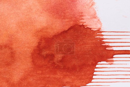 Photo for Abstract red background. Paint stains on paper, bright backdrop - Royalty Free Image