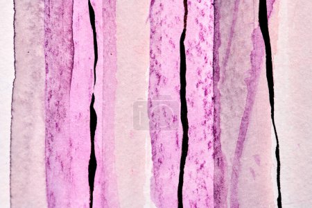 Photo for Abstract purple background. Graphic lines, brush strokes and paint spots on paper, bright contrasting background - Royalty Free Image