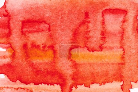 Foto de Fondo rojo abstracto. Manchas de pintura sobre papel, fondo brillante - Imagen libre de derechos