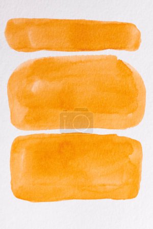 Foto de Fondo de textura de acuarela naranja abstracta. Diseño de patrón creativo para la tarjeta de invitación de impresión, postal. Cartel de dibujo, wallpape colorido - Imagen libre de derechos
